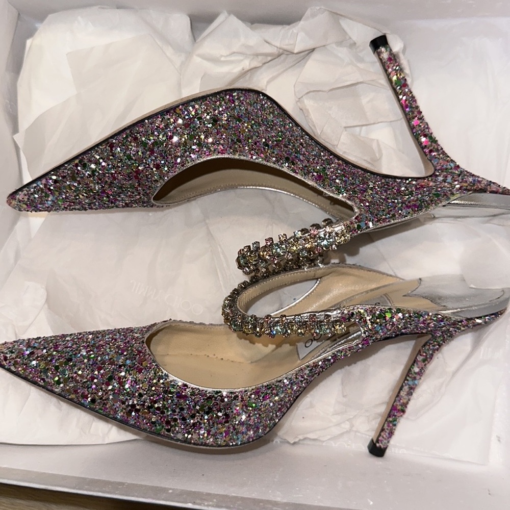 Jimmy choo multicolor glitter bing heels - Picture 2 of 11